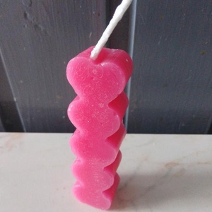 Szív piramis gyertya (kézműves gyertyák), Kellékek & szerszámok, Dekorációs kellékek, Dekorációs gyertya, Gyertya-, mécseskészítés, MESKA