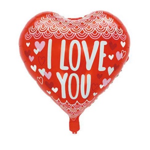 I Love You feliratos - Szív formájú piros - Fólia Lufi - 45cm - Léggömb - Szerelmes Lufi - Szerelmes Ajándék , Otthon & Életmód, Dekoráció, Dísztárgy, Mindenmás, MESKA