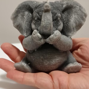 Elefánt alakú gyertya 10x10 cm, Kellékek & szerszámok, Dekorációs kellékek, Dekorációs gyertya, Gyertya-, mécseskészítés, MESKA
