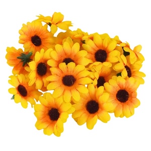 Napraforgó virágfej 3,5cm 20db/csomag, Kellékek & szerszámok, Dekorációs kellékek, Virágfej, Mindenmás, MESKA