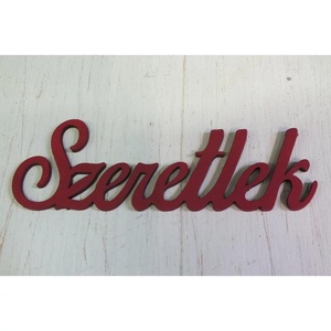 Fa "Szeretlek" felirat meggypiros 15cm (Valentin napi ajándékok), Kellékek & szerszámok, Hobby fa alapanyag, Egyéb fatermék, Famegmunkálás, Fa "Szeretlek" felirat – meggypiros, 15cm
Stílusos, fa alapanyagból készült “Szeretlek” felirat meg..., MESKA