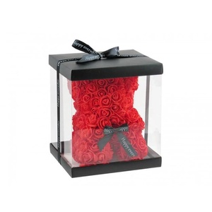 Rózsamaci piros díszdobozban 24 cm (Valentin napi ajándékok), Otthon & Életmód, Virágdekoráció, Virágok, Virágbox, Mindenmás, MESKA