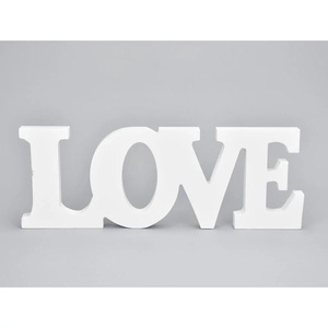 Love felirat FEHÉR 32x11,5cm (Valentin napi ajándékok), Kellékek & szerszámok, Hobby fa alapanyag, Egyéb fatermék, Famegmunkálás, MESKA