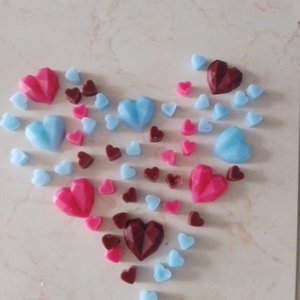 Szív alakú illatviaszok kicsi és nagy (kézműves gyertyák) - kellékek & szerszámok - dekorációs kellékek - dekorációs gyertya - Meska.hu