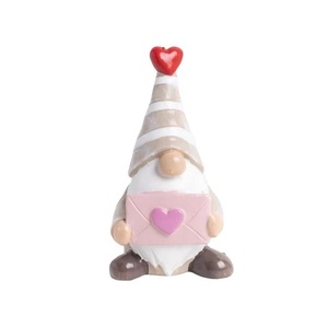 Kerámia orrmanó + boríték rózsaszín/drapp 4x6cm (Figurák) - Meska.hu