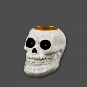 Koponya mécsestartó 10x7,5cm (Halloween dekorációk és díszek) - otthon & életmód - gyertya, illat, aroma - mécses és mécsestartó - Meska.hu