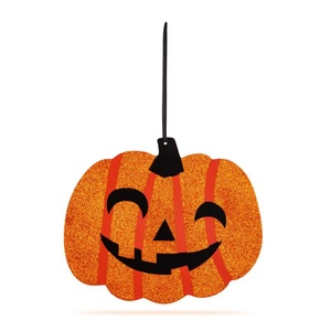 Halloween-i dekoráció - tök - akasztható - fa - 30 x 25 cm (Halloween dekorációk és díszek) - Meska.hu