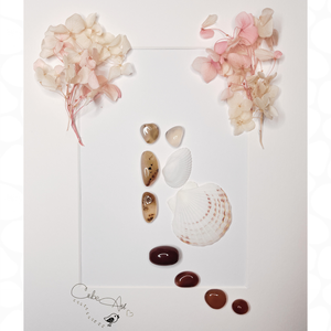 Ifjú Szerelmes pár kavicskép_ Romantikus_ Esküvős_21x30cm - esküvő - emlék & ajándék - nászajándék - esküvői pénzátadó képkeret - Meska.hu
