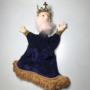 Tű nemezelt király báb - játék & sport - bábok - kesztyűbáb - Meska.hu