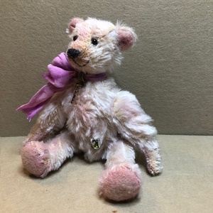 Cinege-klasszikus mohair mackó, selyemsállal, Játék & Sport, Plüssállat & Játékfigura, Maci, Baba-és bábkészítés, MESKA