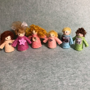 Adventi fababák: nagycsalád - karácsony - adventi díszek - adventi naptár - Meska.hu