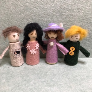 Adventi fababák: nagycsalád - karácsony - adventi díszek - adventi naptár - Meska.hu