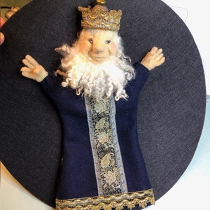 Király felnőtt kesztyűbáb - 4 évszak gyapjútündérek - játék & sport - bábok - kesztyűbáb - Meska.hu