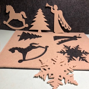 Adventi filcmézes díszítő játék - Meska.hu