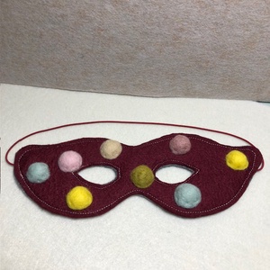 3D-s konfetti mintás filc maszk - ruha & divat - jelmez & álarc - álarc - Meska.hu