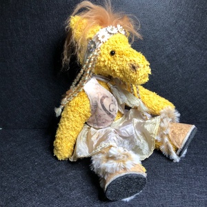 Öltöztethető pamut lovacska - játék & sport - plüssállat & játékfigura - ló - Meska.hu