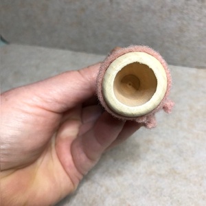 Filcbe öltöztetett fa ujjbáb állatok- gravírozott arcokkal - játék & sport - bábok - ujjbáb - Meska.hu