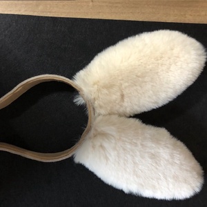 Pihe-puha natúr színű nyuszifül hajpánt - ruha & divat - hajdísz & hajcsat - hajráf & hajpánt - Meska.hu