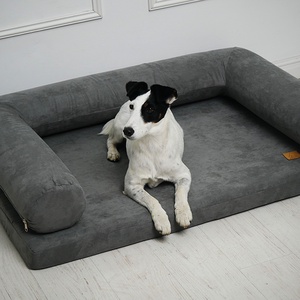 DeltaDog Soft Prémium Ortopédiai Kutyafekhely - Szürke, Otthon & Életmód, Kisállatoknak, Kutyáknak, Kutya fekhelyek, házak, Varrás, MESKA