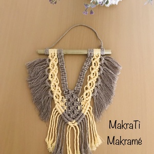 Mini makramé - otthon & életmód - dekoráció - fali és függő dekoráció - falra akasztható dekor - Meska.hu