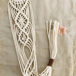 Makramé virágtartó - otthon & életmód - virágdekoráció - virágtartó - kaspó - Meska.hu