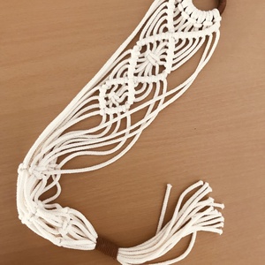 Makramé virágtartó - otthon & életmód - virágdekoráció - virágtartó - kaspó - Meska.hu