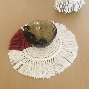 Makramé alátét - otthon & életmód - konyhafelszerelés, tálalás - tálalás - tányér- és poháralátét - Meska.hu