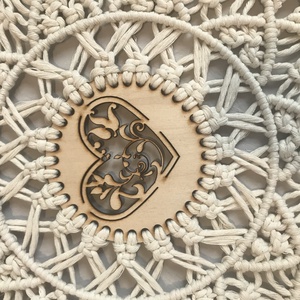 Makramé mandala dekoráció - otthon & életmód - dekoráció - spiritualitás - mandala - Meska.hu