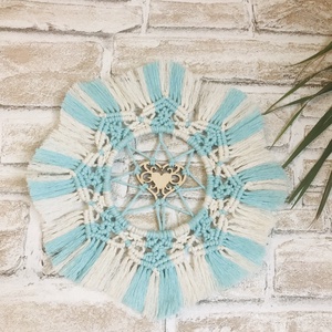 Makramé mandala dekoráció - otthon & életmód - dekoráció - spiritualitás - mandala - Meska.hu