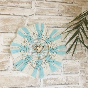 Makramé mandala dekoráció, Otthon & Életmód, Dekoráció, Spiritualitás, Mandala, Csomózás, MESKA