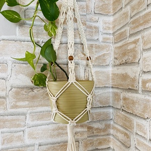 Makramé virágtartó, Otthon & Életmód, Dekoráció, Virágdekoráció, Virágtartó, Csomózás, MESKA