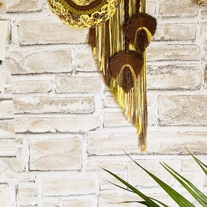 Makramé falidísz - otthon & lakás - dekoráció - fali és függő dekoráció - falra akasztható dekor - Meska.hu