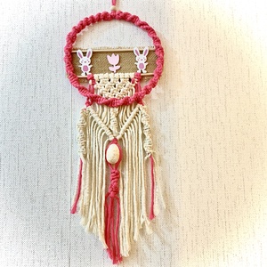 Makramé húsvéti ajtódísz - otthon & életmód - dekoráció - ajtó- és ablak dekoráció - ajtódísz & kopogtató - Meska.hu