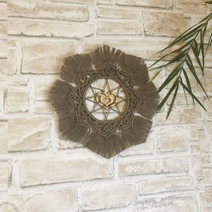 Makramé mandala dekoráció - otthon & életmód - dekoráció - spiritualitás - mandala - Meska.hu