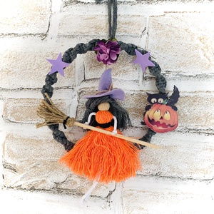 Halloween Boszi kopogtató  - Meska.hu