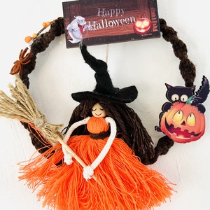 Halloween Boszi kopogtató  - otthon & életmód - dekoráció - halloween - halloweeni ajtódíszek és ablakdíszek - Meska.hu