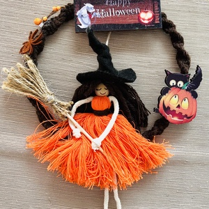 Halloween Boszi kopogtató  - otthon & életmód - dekoráció - halloween - halloweeni ajtódíszek és ablakdíszek - Meska.hu