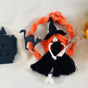 Halloween Boszi kopogtató  - otthon & életmód - dekoráció - halloween - halloweeni ajtódíszek és ablakdíszek - Meska.hu