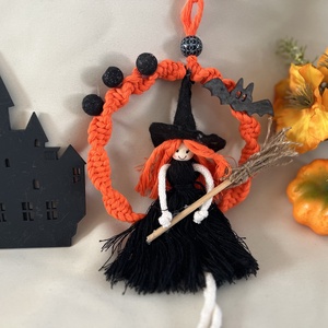 Halloween Boszi kopogtató  - otthon & életmód - dekoráció - halloween - halloweeni ajtódíszek és ablakdíszek - Meska.hu