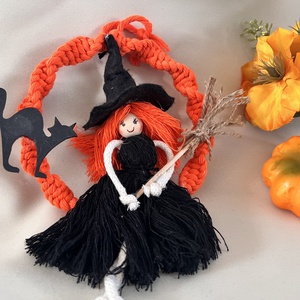 Halloween Boszi kopogtató  - otthon & életmód - dekoráció - halloween - halloweeni ajtódíszek és ablakdíszek - Meska.hu