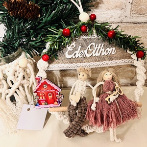 Makramé angyalka pár  - Meska.hu