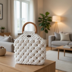 Makramé buborék táska - táska & tok - kézitáska & válltáska - vállon átvethető táska - Meska.hu