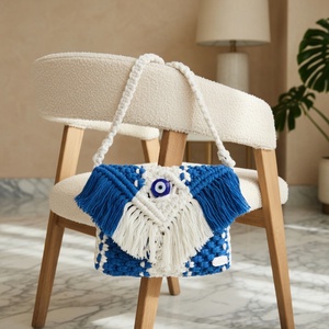 Makramé táska - táska & tok - kézitáska & válltáska - vállon átvethető táska - Meska.hu