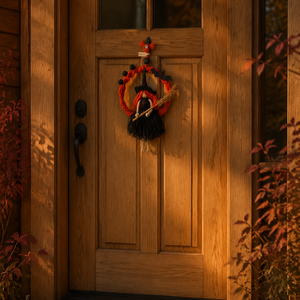 Rőthajú Bűbáj � kézműves halloweeni ajtó- és falidekoráció - otthon & életmód - dekoráció - halloween - halloweeni ajtódíszek és ablakdíszek - Meska.hu