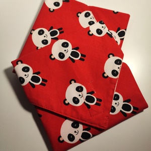 Panda maci mintás újraszalvéta - szendvicsszalvéta - Meska.hu