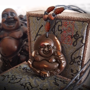 Buddha jakcsont nyaklánc - Meska.hu
