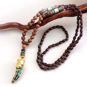 Mala DZI köves Buddha nyaklánc, Otthon & Lakás, Dekoráció, Spiritualitás, Mala, Bőrművesség, Ékszerkészítés, Meska
