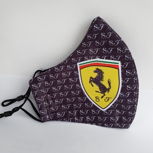 Szürke Ferrari  felnőtt szájmaszk, maszk,  -  - Meska.hu