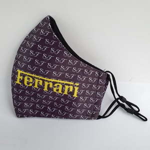 Szürke Ferrari  felnőtt szájmaszk, maszk,  -  - Meska.hu