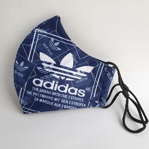 Kékmintás adidas  felnőtt szájmaszk, maszk,  -  - Meska.hu